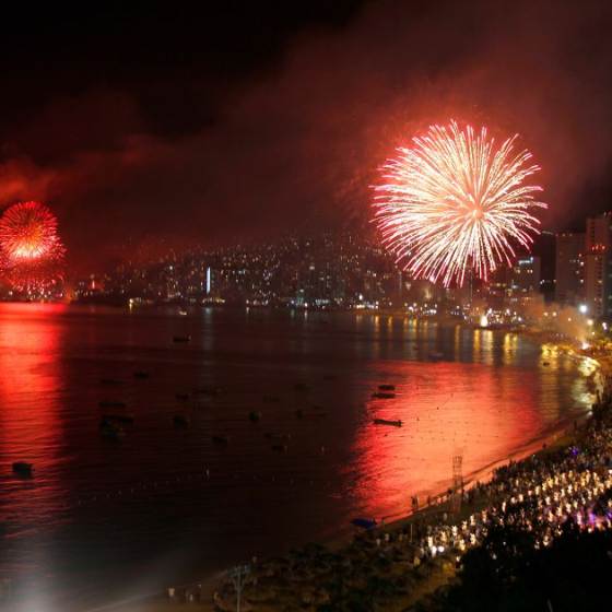 Fiesta de fin de año en Acapulco 